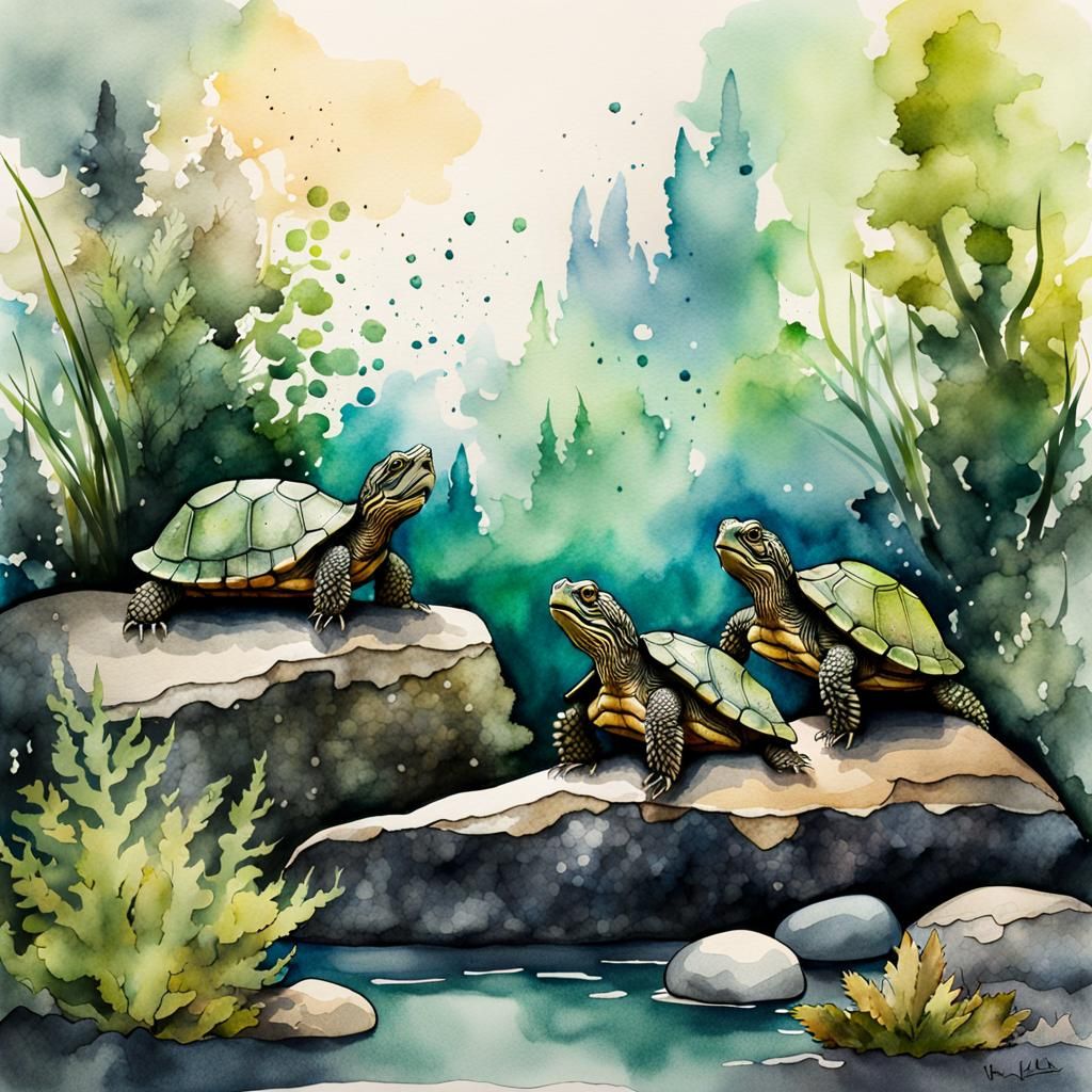 Turtles - AI Generated Artwork - NightCafe Creator