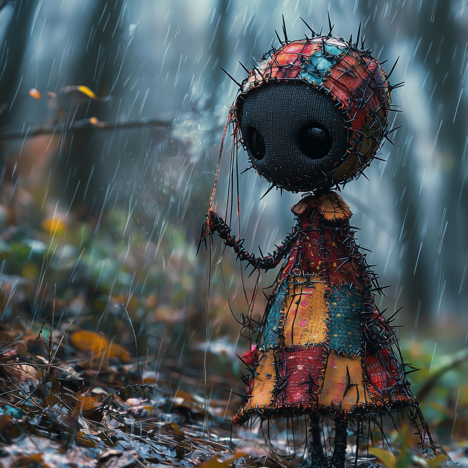 Rain-Stitched Solitude