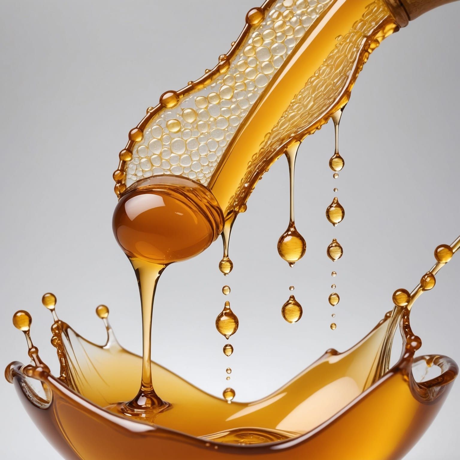 Golden Honey 'Shana Tova' in Hyper-Realistic Style