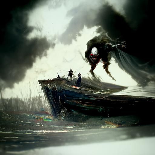 The Rumbling crossing the sea