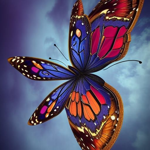 Mystique butterfly of color - AI Generated Artwork - NightCafe Creator