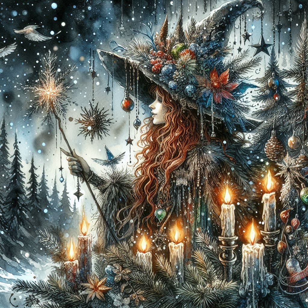 Christmas witch