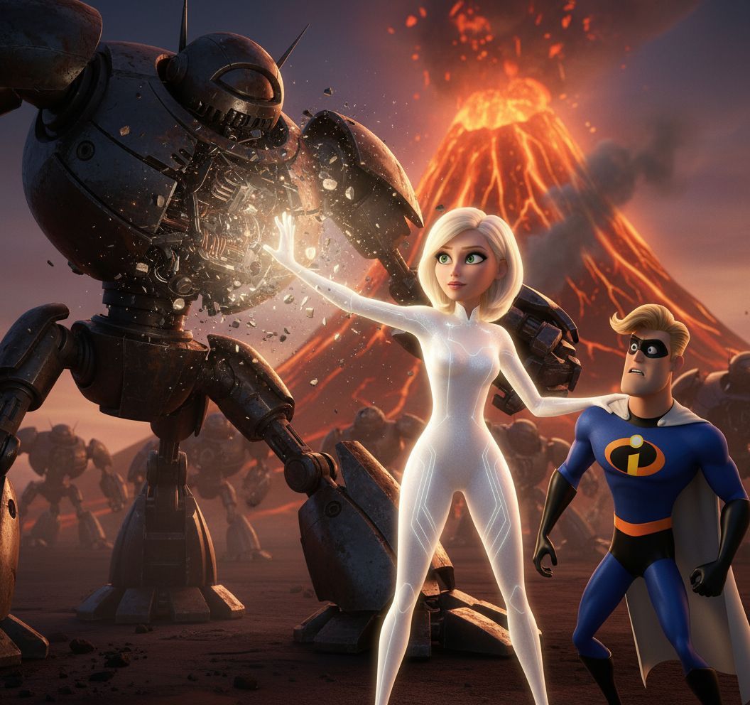 A Beautiful woman with the superhero superpower to destroy O...