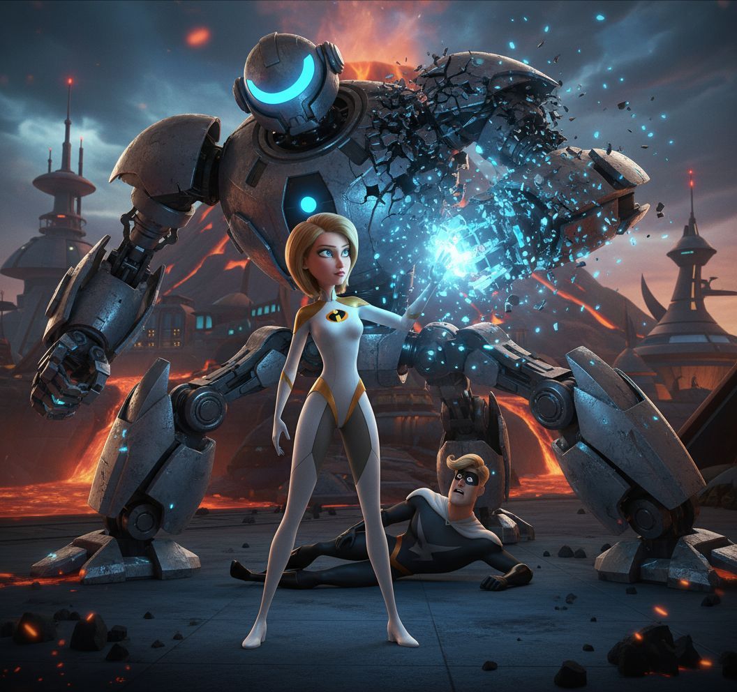 A Beautiful woman with the superhero superpower to destroy O...