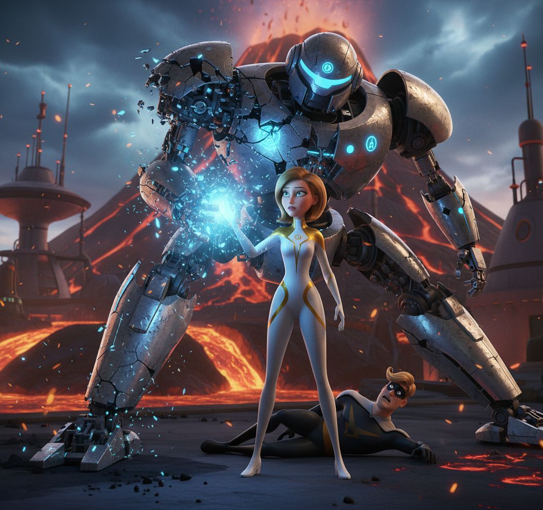 A Beautiful woman with the superhero superpower to destroy O...