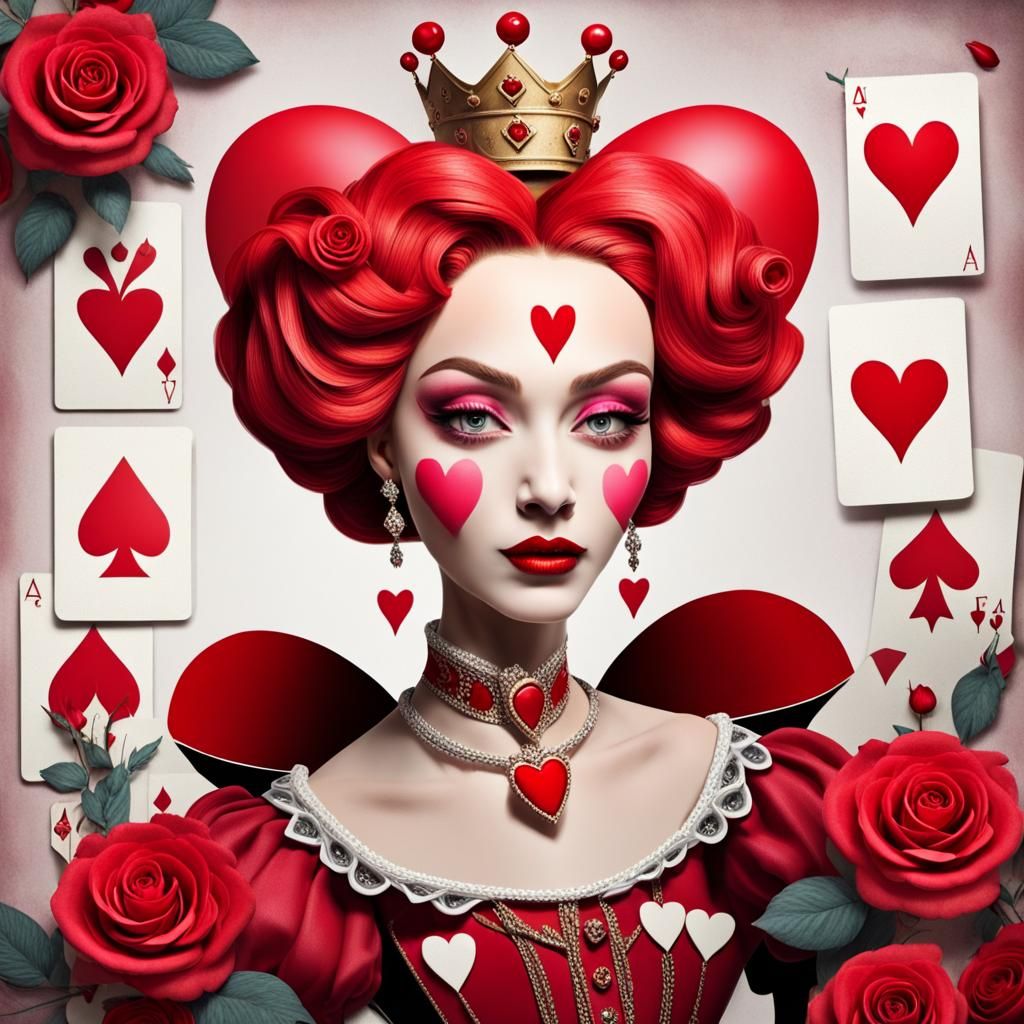 Queen of Hearts - AI Generated Artwork - NightCafe Creator