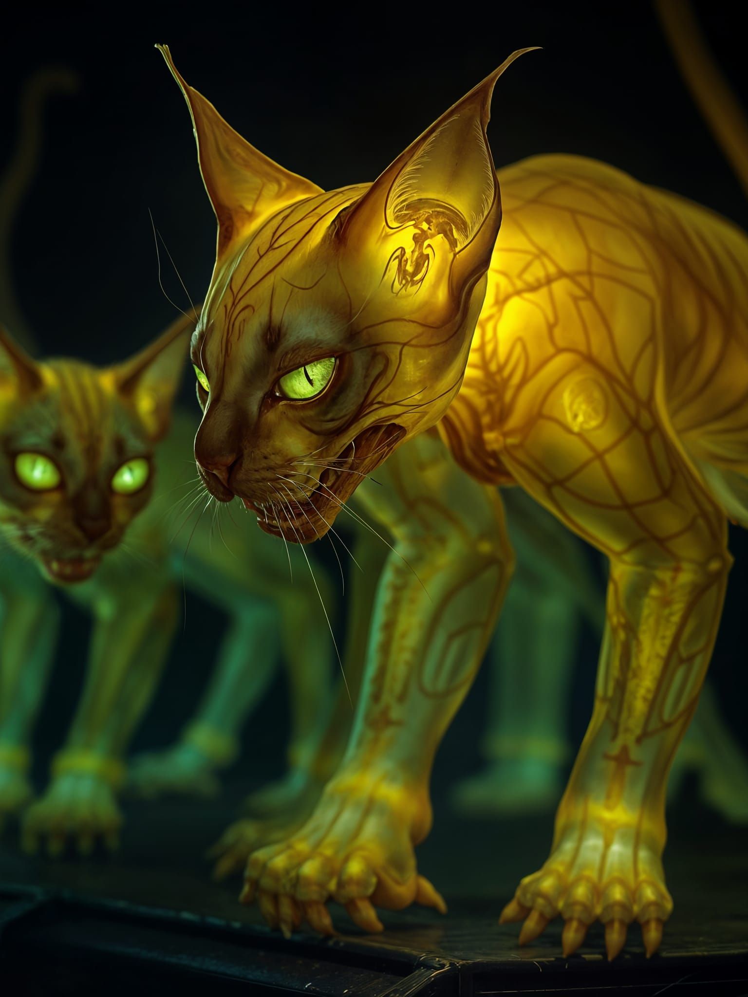 Septic fllesh cats
