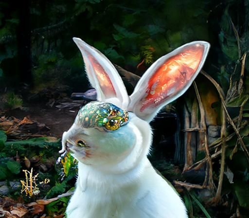 Bun bun getting ready for bed