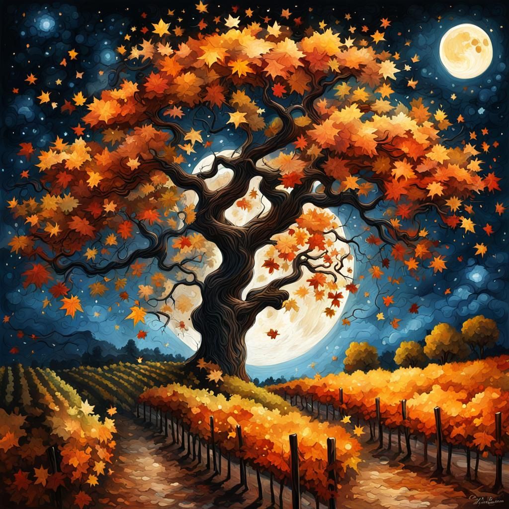 Oak Tree in the Fall