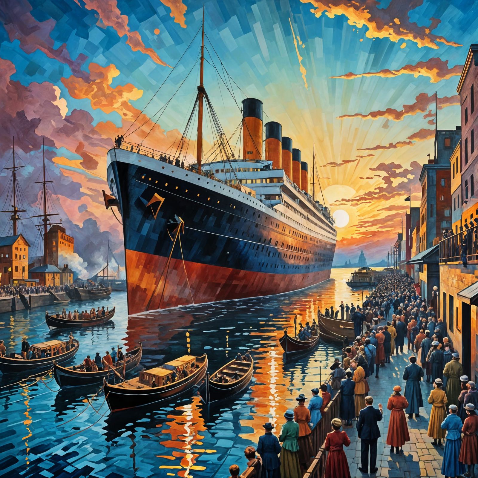 Launch of the Titanic   by @AntonioF