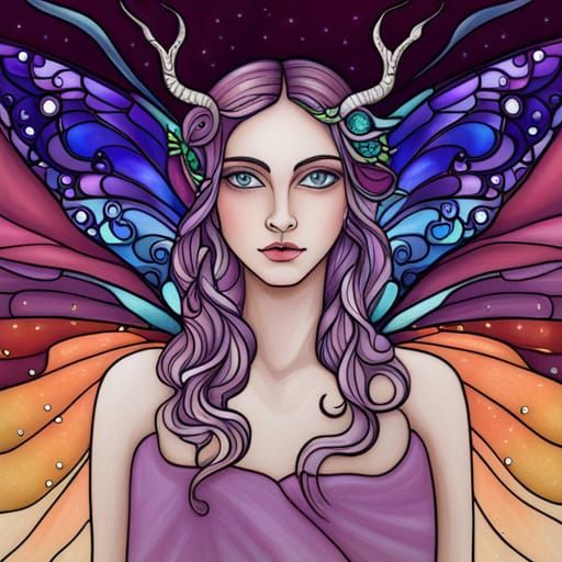 Stained Fairy - AI Generated Artwork - NightCafe Creator