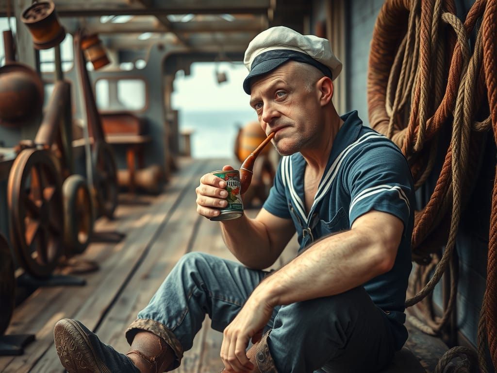 Popeye el marino.  by @Gusfrod86