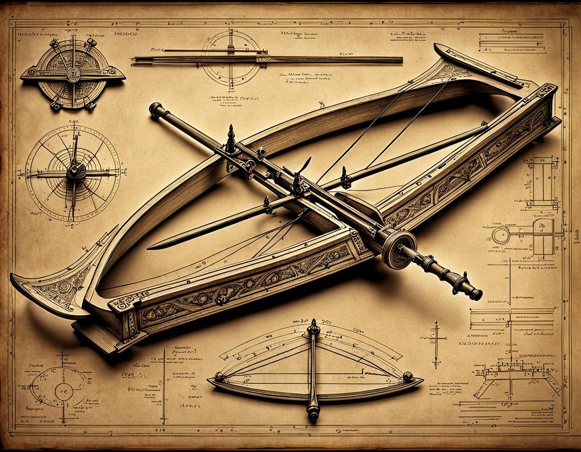 Old crossbow schematics   by @ShikoNero