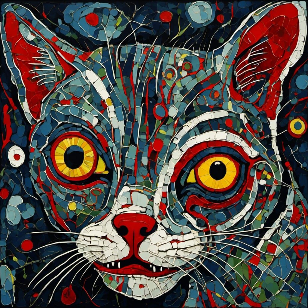 <lora:Hellhound Howl:1.0> Horror Cat