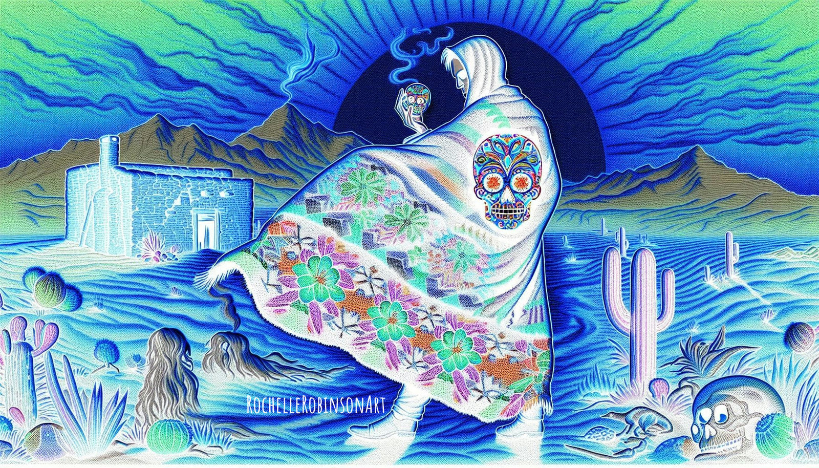 Mexican Hamlet - Photo Negative Art