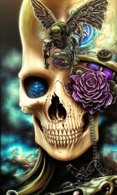skull steampunk