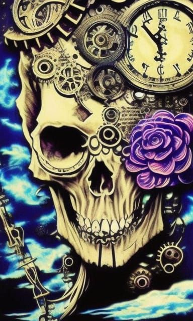 skull steampunk
