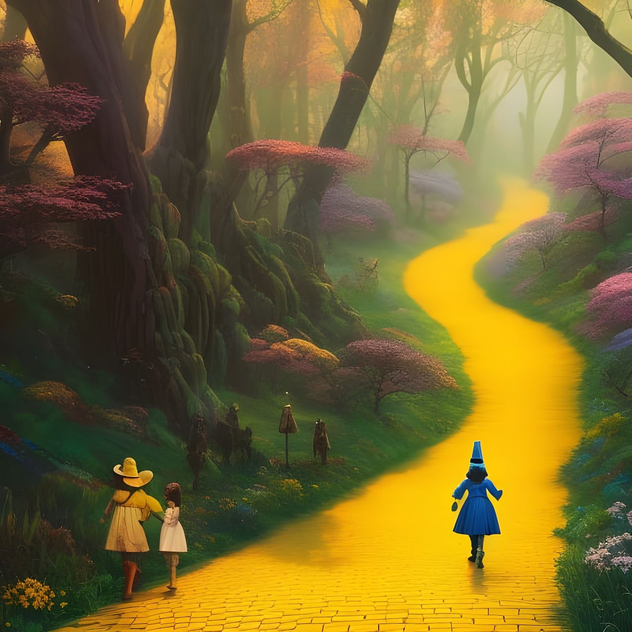 Wizard of Oz Yellow Brick Road Photo Background.