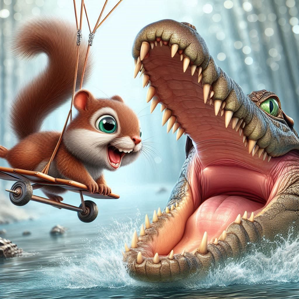 mischievous squirrel