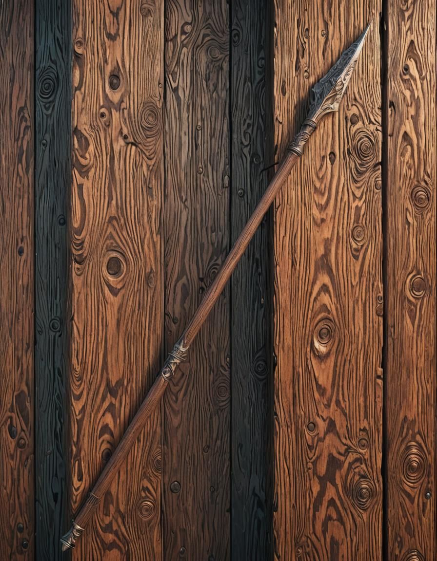 spear wooden with metal