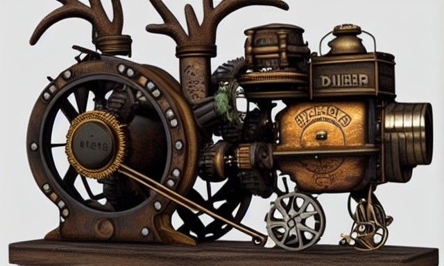 Antlers steampunk engine