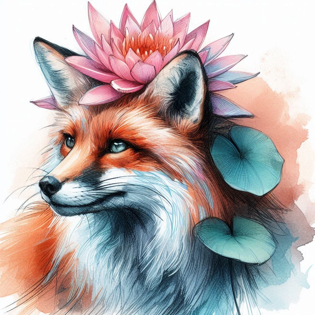 Rough watercolor sketch