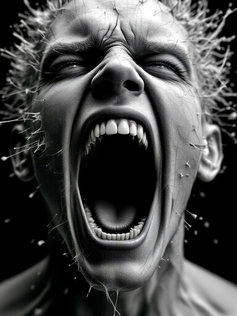 Abstract Disintegrating Scream