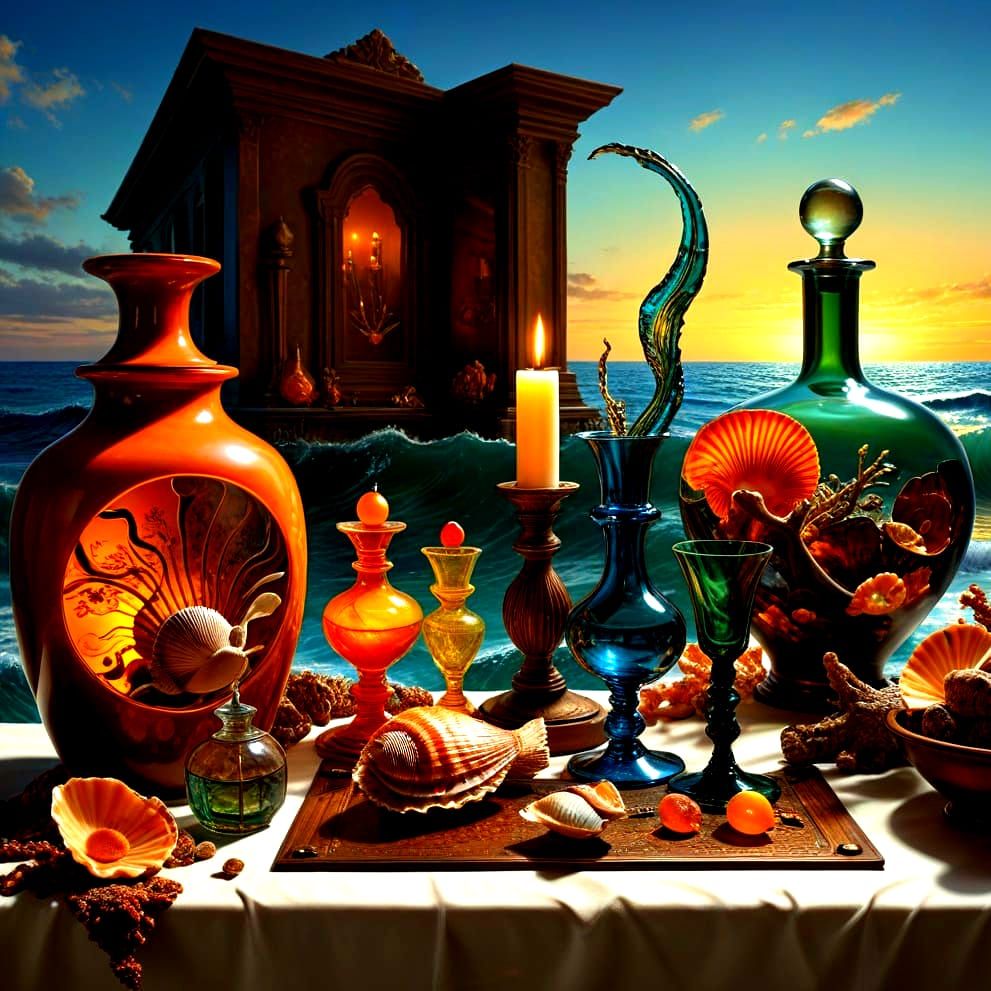 Surrealistic Masterpiece in Retro Style