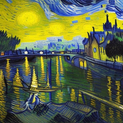castle mist van gogh