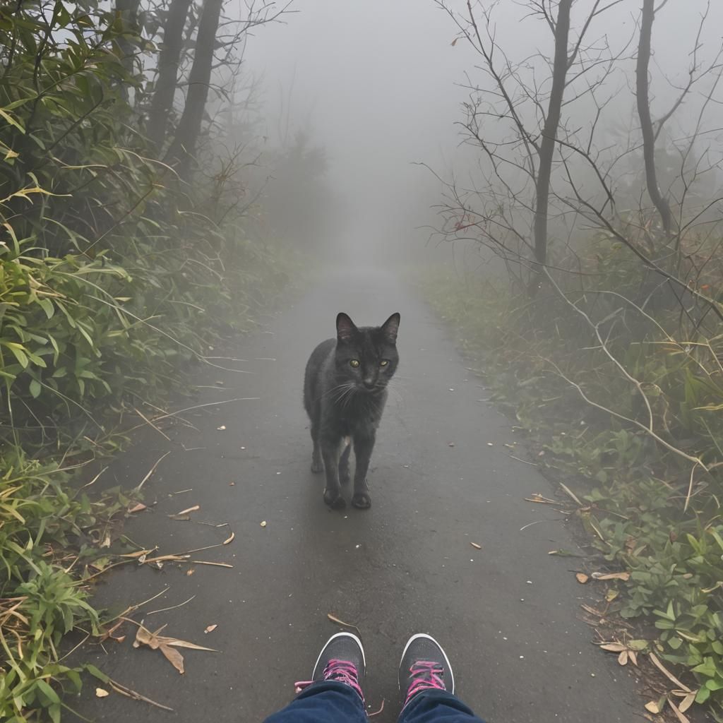 The fog came in on little whiskered feet.