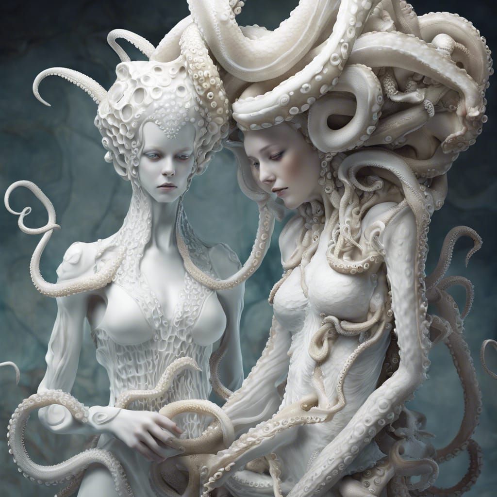 Octopus Porcelain Fairies