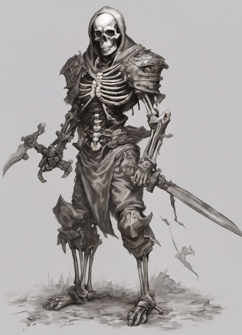 Skeleton Fighter - AI Generated Artwork - NightCafe Creator