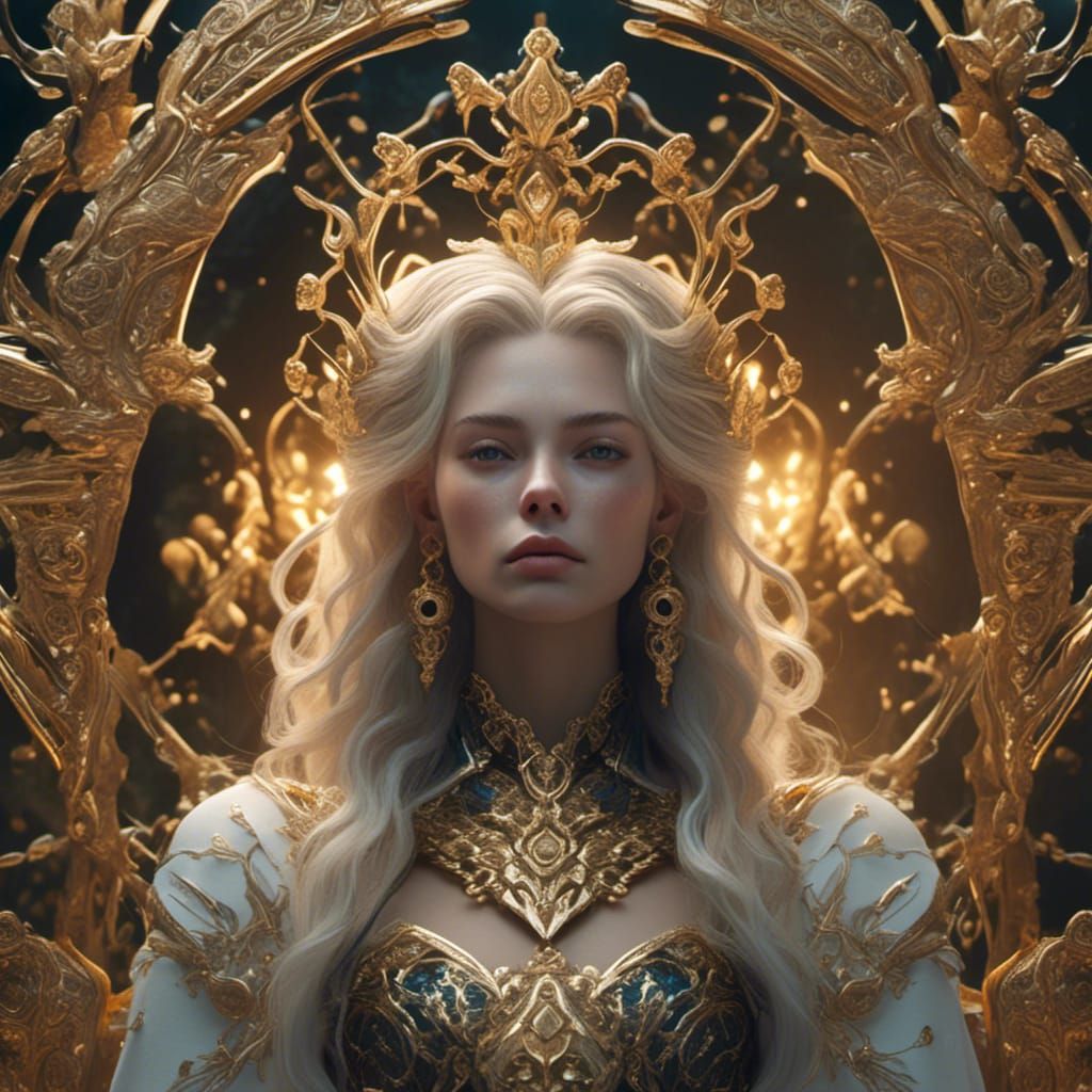 <lora:eye:1.0>  empress (blond hair gold eyes) this story ha...