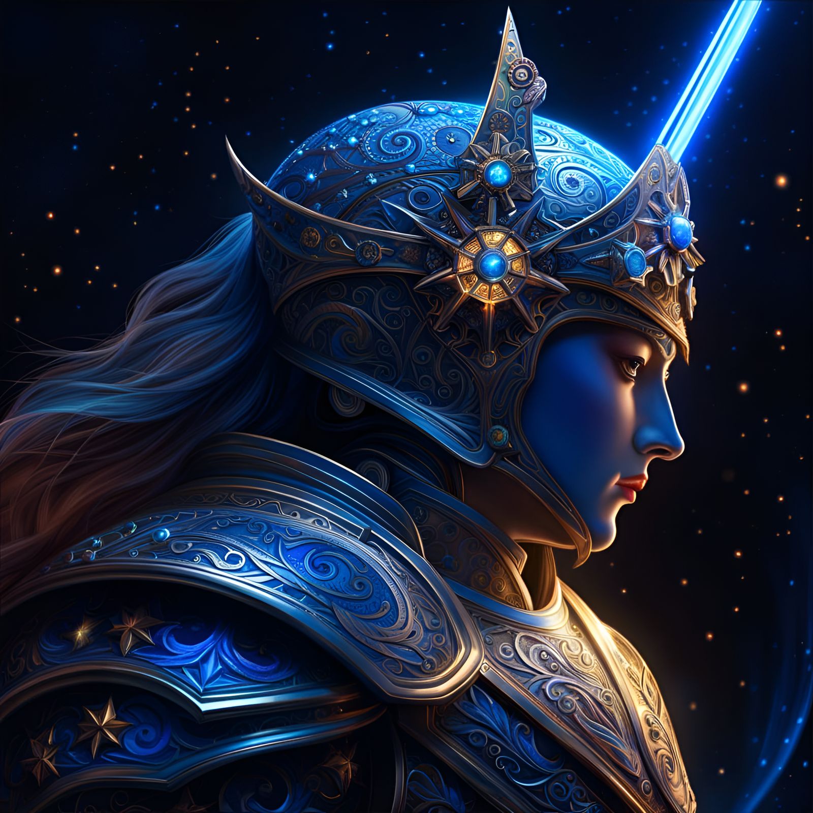 The Star Knight - AI Generated Artwork - NightCafe Creator