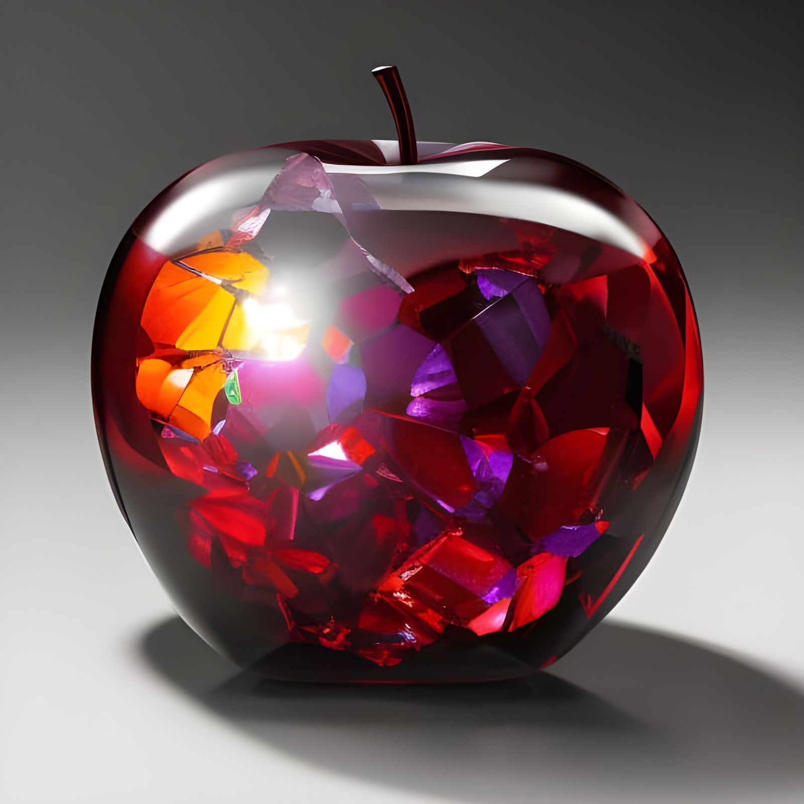 Crystal apple - AI Generated Artwork - NightCafe Creator