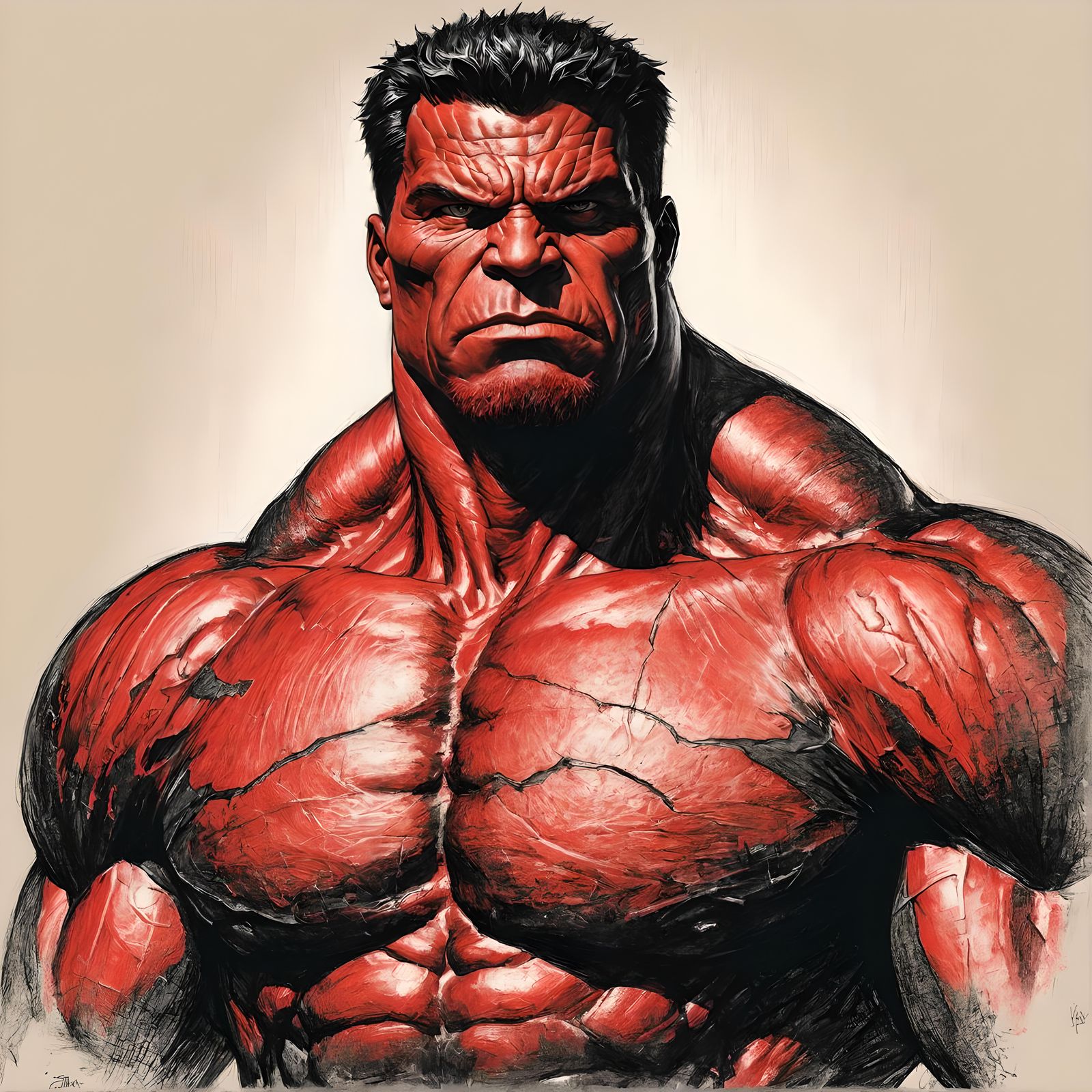 Thaddeus Ross / Red Hulk (Earth-241) - AI Generated Artwork - NightCafe ...