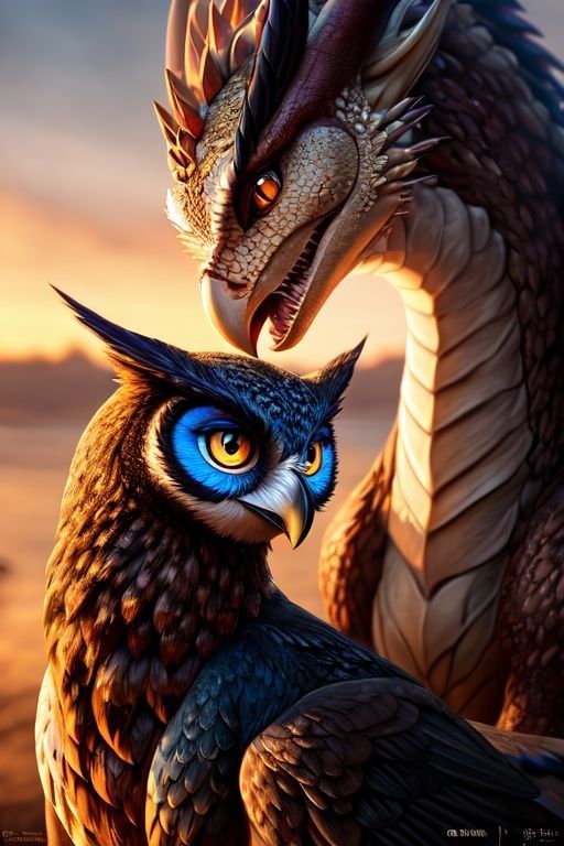 Dragon and Owl