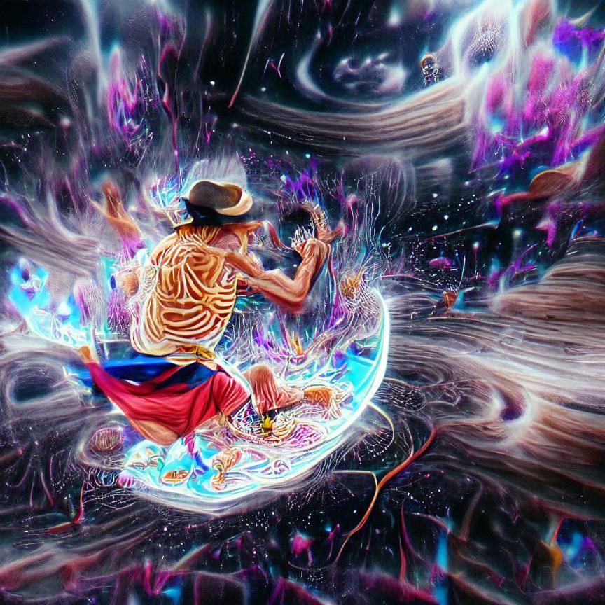 Luffy using its full power
