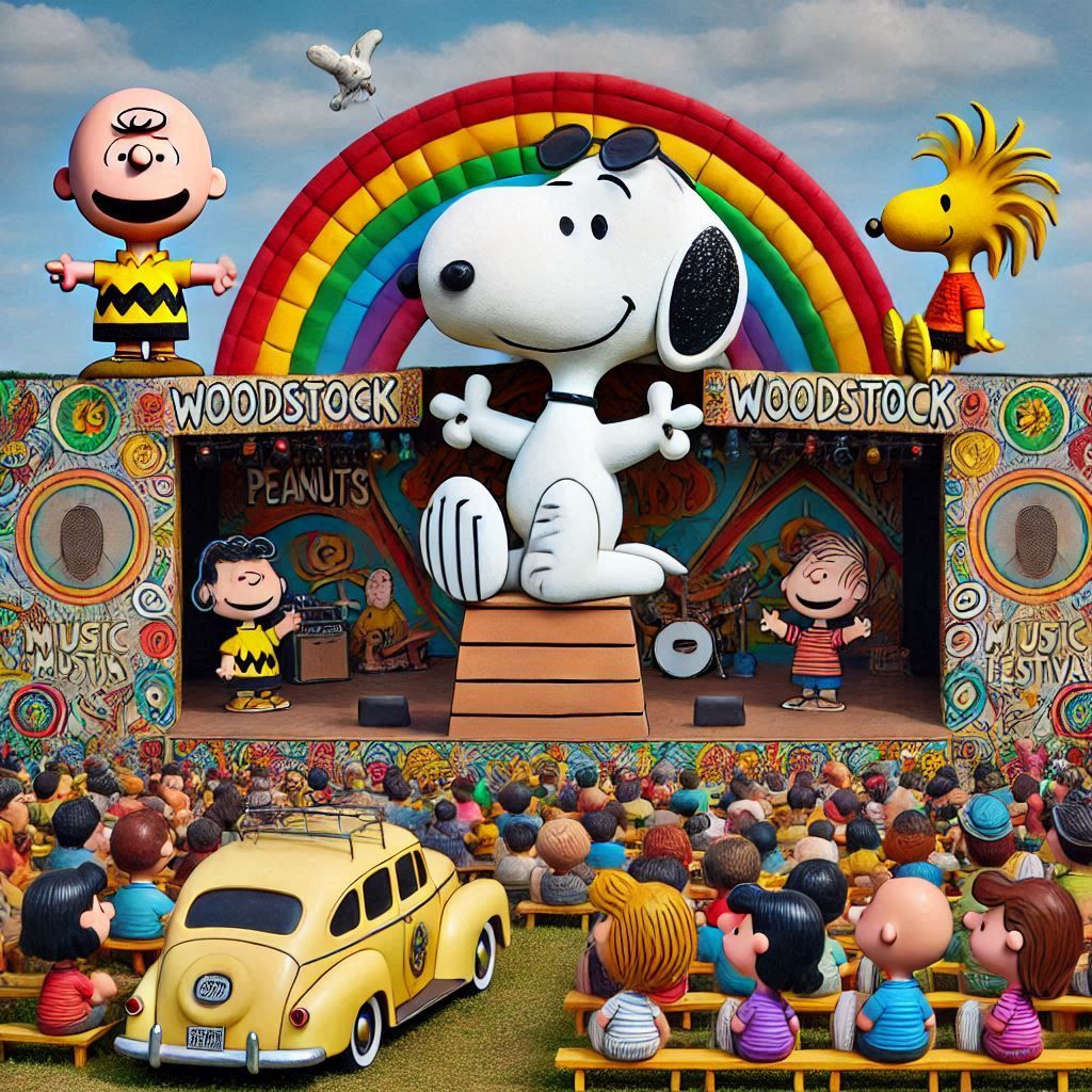 Snoopy and Woodstock at Woodstock