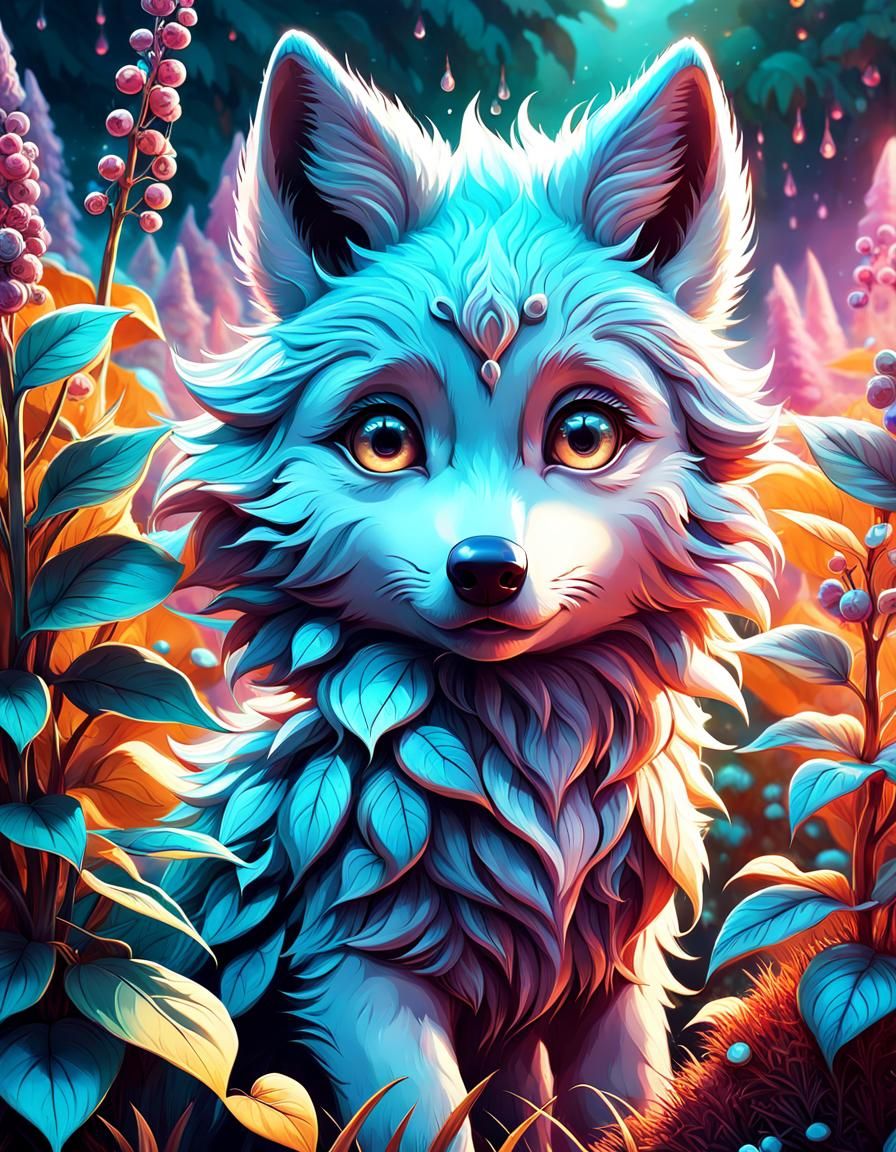 Anime Wolf - Ai Generated Artwork - Nightcafe Creator