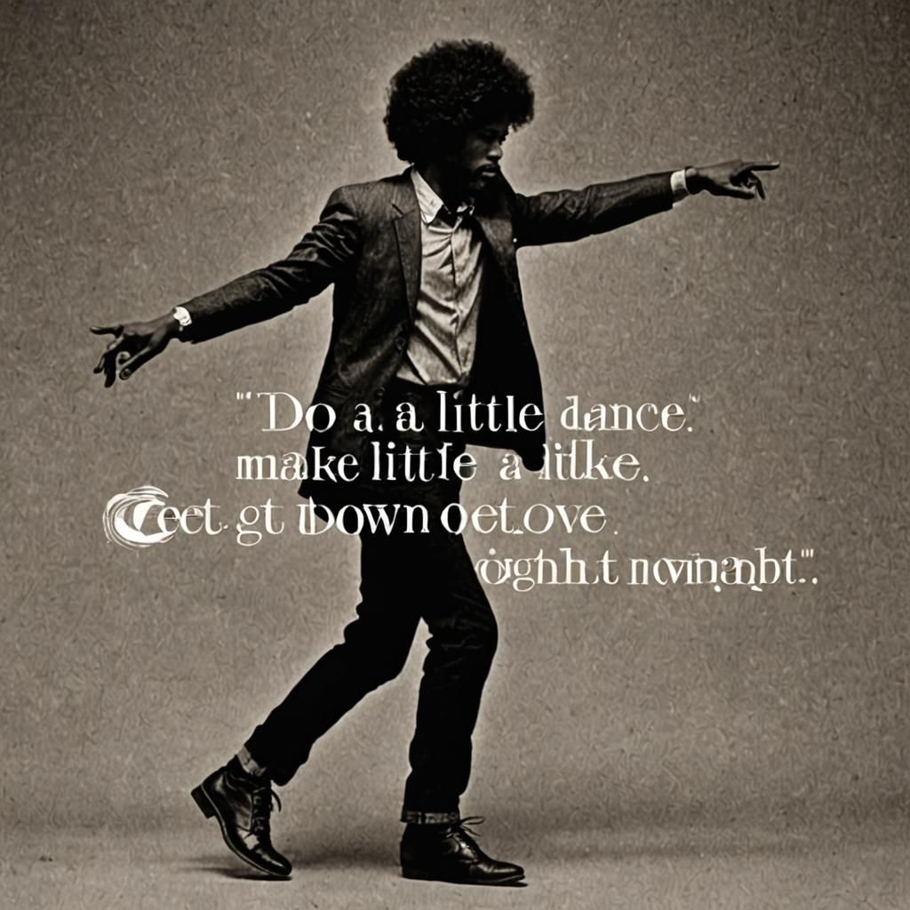 Do a little dance, make a little love, Get down tonight AI Generated Artwork NightCafe Creator