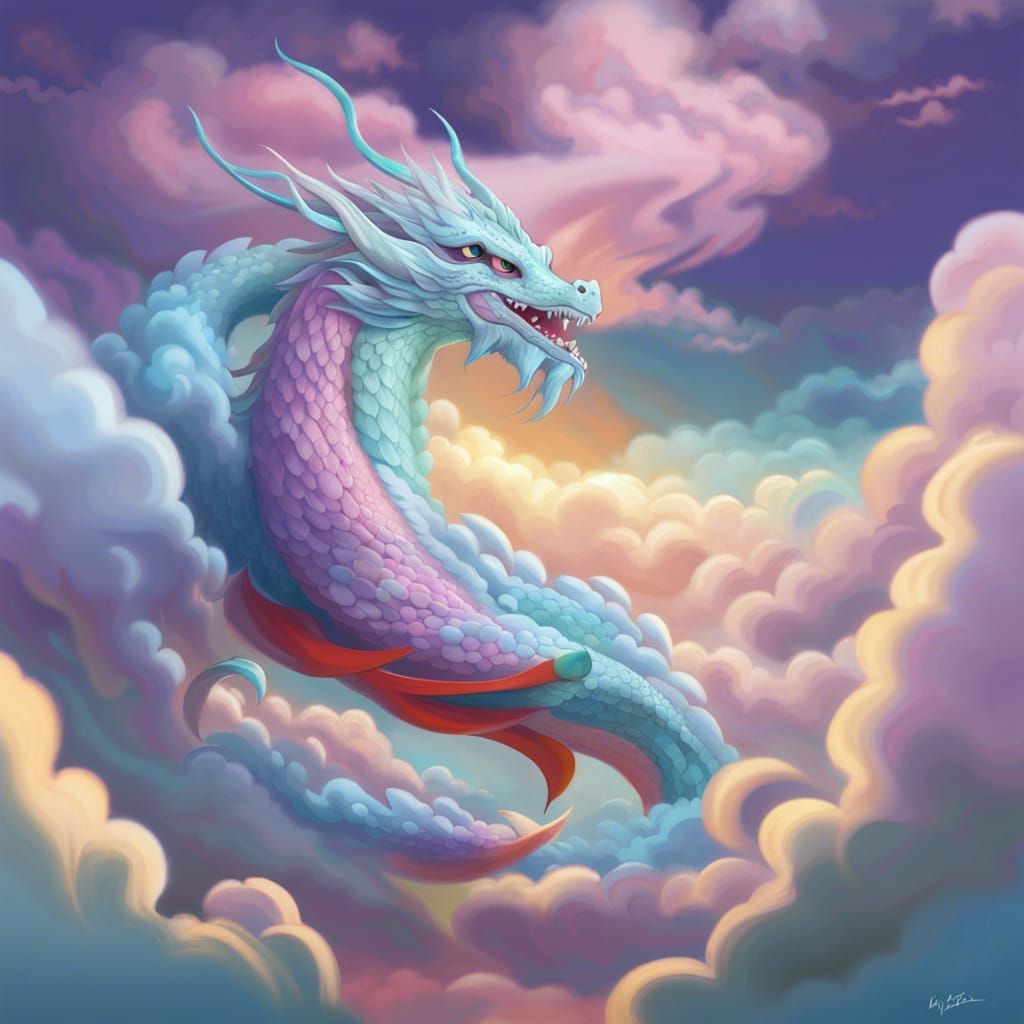 Cloud Dragon - AI Generated Artwork - NightCafe Creator