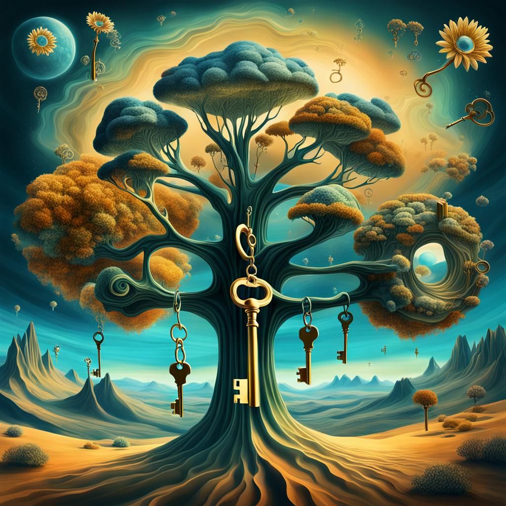 Intricate gothic  fairy  tree house made of bone ,alcohol inks ,   