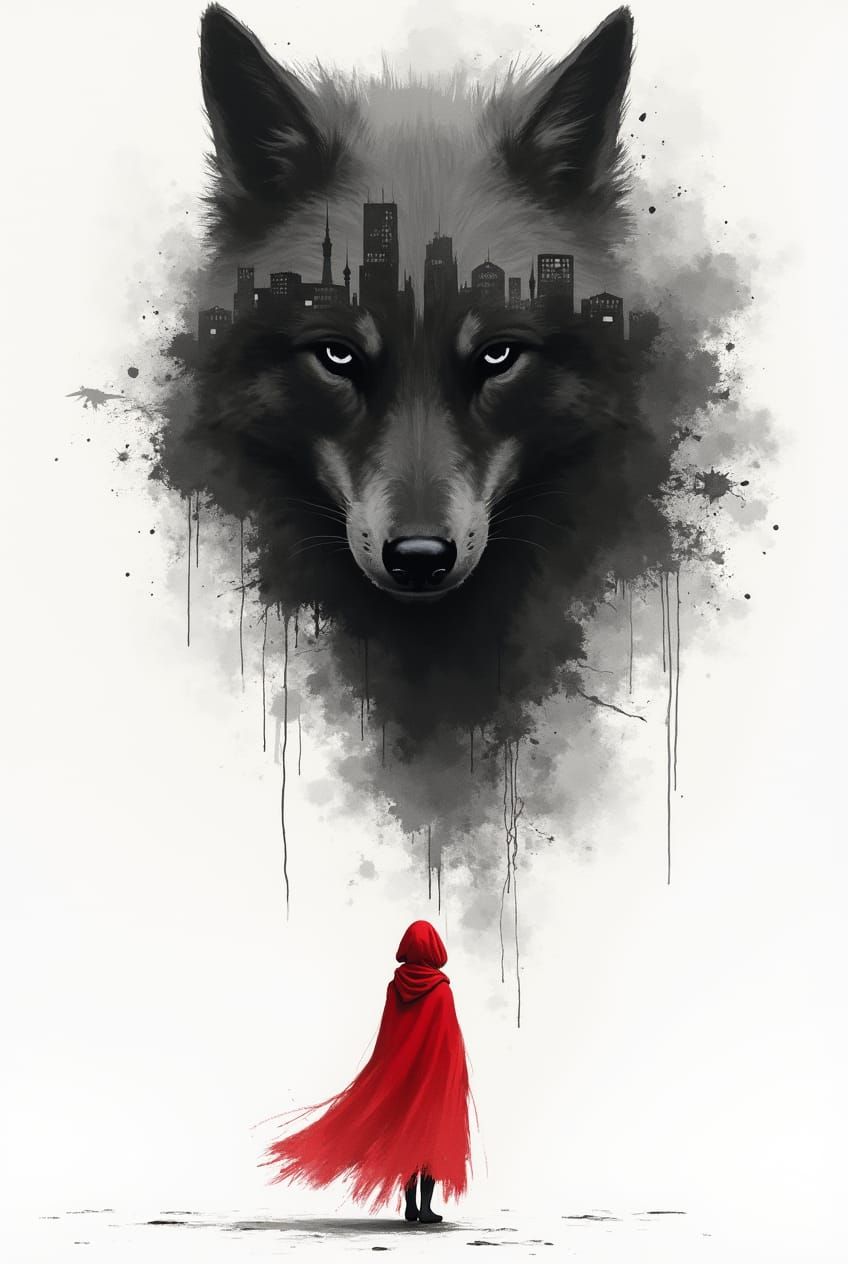 Into the woods she goes   by @Kat The Wolf