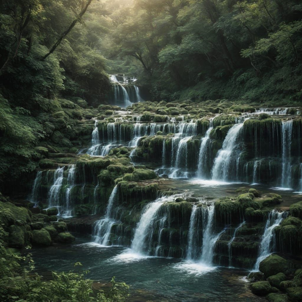 Serenade of Circles Beautiful Waterfalls