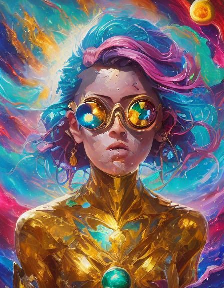 <lora:COSMOS got LORA:1.0> graffiti art, splash art, street art, spray paint, oil gouache melting, acrylic, high contrast, colorful polychr...