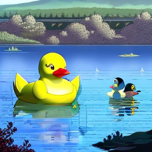 Rubber Duck AI Generated Artwork NightCafe Creator