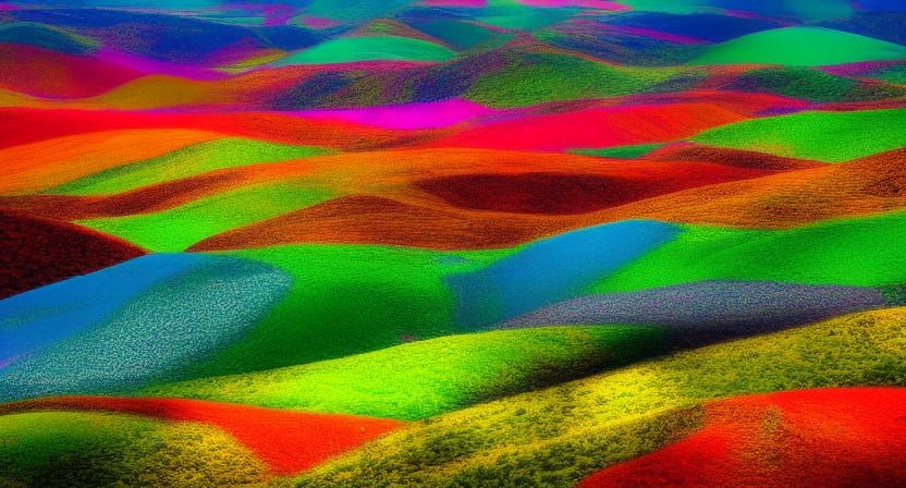 vivid colors landscape