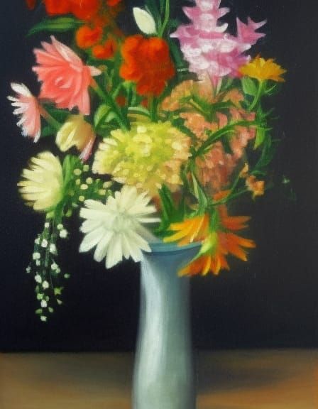 Flowers in a vase, K_DPMPP_SDE