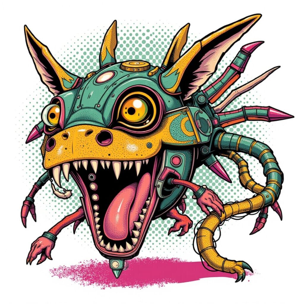 <lora:GN RoboPets:1.0>